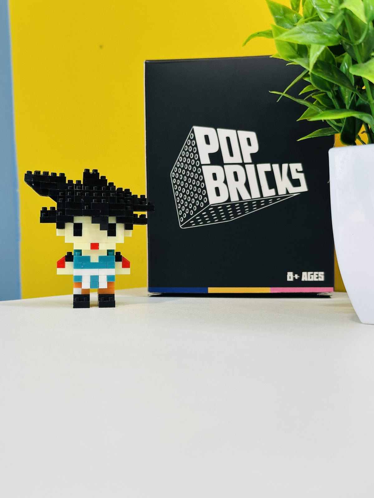 Vegeta Pop Bricks mini figure with branded packaging